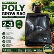 PolyBag Tanaman Berkualiti Tinggi & Tahan Lama (Size:16x16) Hitam