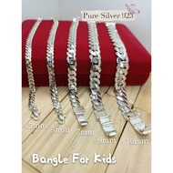 Ready Stock Bangle Baby Silver 925/Gelang Budak Perak 925