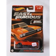 Hot Wheels - 70 Dodge Hemi Challenger Orange Fast & Furious 2Fast 2Furious