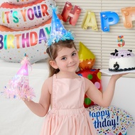 DIY Glowing Birthday Hat LED Colorful Birthday Party Hat New Children's Birthday Hat Assembly Birthd