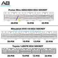 PROTON WIRA 4G92,4G93,MITSUBISHI EVO 4-8,TOYOTA 1JZGT Eelectronic control unit (ECU) SOCKET CONNECTO