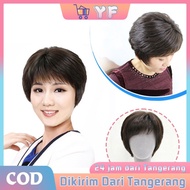 Wig Wanita Rambut Asli Hair Toupee Wanita Rambut Asli Wig Kemoterapi