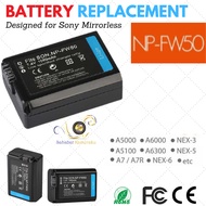 SONY NP-FW50 Battery Alpha Battery A7R A7S A5000 A5100 A6000 A6300 A6400 NEX-7 NEX-6 ETC