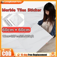 Marble Tiles Self Adhesive  60X60CM Waterproof  PVC Floor Sticker Lantai Vinyl Floor Sticker Self Ad