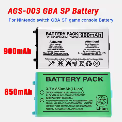 AGS-003 Battery Game Boy GBA SP AGS003 850mAh 900mAh 3.7V Lithium Batteries for Nintendo GBASP Game 