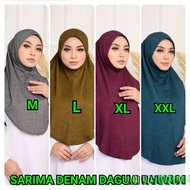 RoseStore🇲🇾 Tudung Sarung Denim berdagu instant hijab Premium mosscrepe borong murah direct kilang