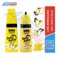 Lem Uhu Twist & Glue [35 ML/1 Botol] / Lem Cair Serbaguna / Lem Uhu Twist Kecil / Lem Uhu Besar / Le