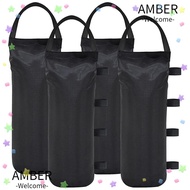 AMBER1 1/4Pcs Garden Gazebo Foot Leg, Canopy Black Tent Sandbag, Durable with Handle Party Tent Set 