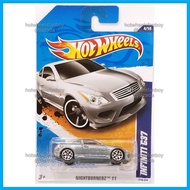 Hot Wheels [VINTAGE] 10 Infiniti G37 HW 2011 Nightburnerz 4/10 Silver Metallic JDM Luxury Car kereta
