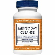 ▶$1 Shop Coupon◀  Men s 7 Day Cleanse Detox Formula with Probiotics Electrolytes (52 Vegetable Capsu