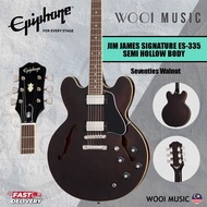 Epiphone Jim James Signature ES-335 Semi Hollow Body Electric Guitar with Hardcase - Seventies Walnu