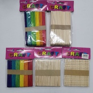 DIY Rainbow Crafting Sticks  hand craft ice cream wood