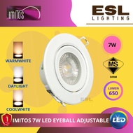 🔥HOT ITEM🔥 IMITOS 7W LED EYEBALL ADJUSTABLE / ESL LIGHTING / LAMPU SILING / CEILING LIGHT / LAMPU RU