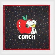 💗 Coach x peanuts snoopy 100% silk bandana 💗IMMEDIATE SHIPMENT