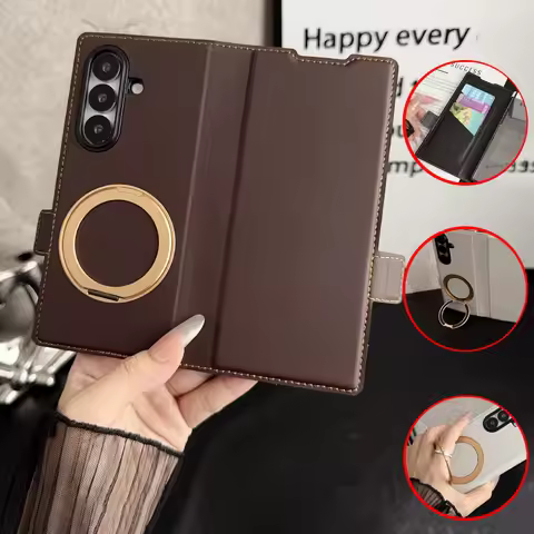 360°Full Protection Rotating Bracket Wallet Card Slot For Magsafe Magnetic Wireless Charging Case Fo