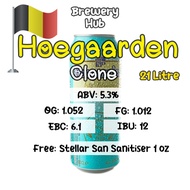 ชุดวัตถุดิบทำเบียร์ Hoegaarden Beer Kit คราฟต์พร้อม มอลต์ บาเลย์ (Malt) ฮอปส์ (Hops) ยีสต์ (Yeast)