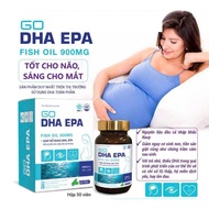 1 Box of Go DHA EPA (VPC-1) bottle of 30 tablets - Supplementing DHA, EPA to support the brain and e