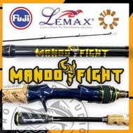 2025 LEMAX MANDO FIGHT CASTING ROD SPINNING BAITCASTING FIHSING ROD FUJI MANDOFIGHT