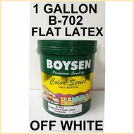 BOYSEN FLAT LATEX OFF WHITE ( 1 GALLON ) B-702 PERMACOAT ========================= OFFWHITE 1 GALLO