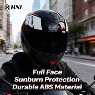 HNJ Full Face Helmet Black Visor Replaceable Murah Malaysia COD Motorcycle Motor