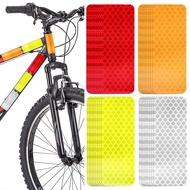 10pcs 3X8cm Warning Reflective Stickers Safety Reflective Stickers Waterproof Reflective Tape Stickers for Motorcycle