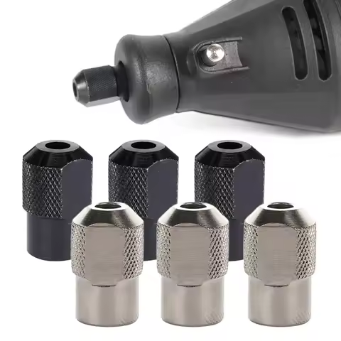 6pcs M8x0.75mm Electric Grinding Chuck Rotary Tool Accessories Keyless Faster Bit Swaps Dremels Rota