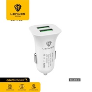 Car Charger LENYES CA863 2 Port USB 5V 2 Durable4A G3D0 modern cool multipurpose premium quality car