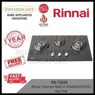 Rinnai RB-7303S-GBSM 3 burner Glass Hob * 2 YEAR LOCAL WARRANTY *INSTALLATION AVAILABLE*