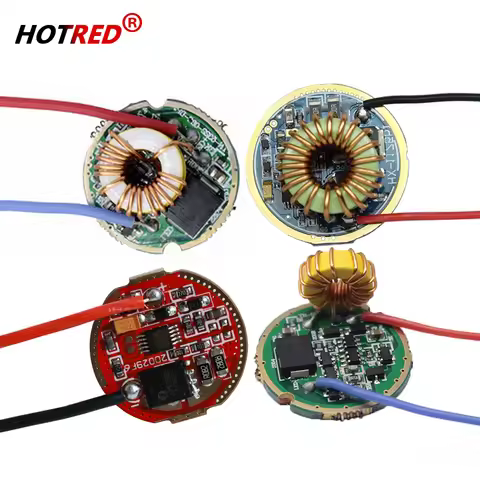 10W 20W 30W LED Flashlight Driver XHP50.2 XHP70.2 XHP90 SST-90 3V 6V 12V 20/22/26/32mm 1/5Mode Circu