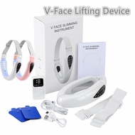 V Face Lifting Device EMS Slimming Massage Double Chin Remove Red/Blue Light Therapy EMS Facial Lift