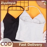 ziyulinyuk Impact Longline Strappy Gym Top Yoga Clothing Halter Bra Gym Clothes Woman Built-in Remov