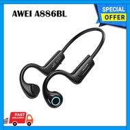 Awei A886BL Air Conduction Wireless Headphones Bluetooth 5.2 Sport Earphone In-ear Earbud For HIFI Running Handsfree Hea