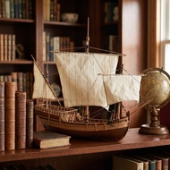 Wooden Ship Model Kit Diy Sailing Ship Model Kit with Stand Self-Assembled Assembly for Hobbyists, S