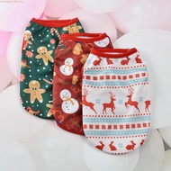 Christmas Style Dog Clothes Cartoon Pet Vest Teddy Clothes Spring Summer Clothes Small Dogs Poodle C