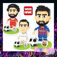 Blocks เลโก้ พร้อมส่งเลโก้นาโน นักฟุตบอล Messi Salah Ronaldo แมสซี่ ซาร่า โรลนัลโด้ nano block แบรนด์Wisehaw