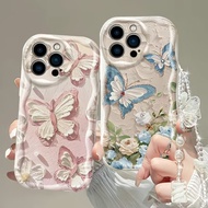 Case For VIVO V50 Lite 5G Y04 V40 PRO Y29 Y39 Y03 Y18 Y36 5G Y02S IQZ 10 Cover Butterfly Chain Silic