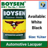 ❧ ❂ ◊ Boysen Automotive Lacquer White or Black 1 Liter Solvent-Based Nitrocellulose Lacquer Paint