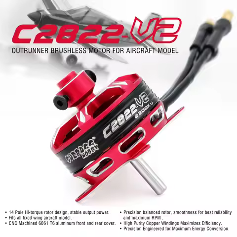 SURPASS HOBBY 2-5S C2822 1300KV C2826 1350KV C2830 2200KV 850KV C2834 C2838 Brushless Motor For RC A