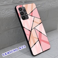 Softcase Glass Kaca SAMSUNG A23 - Casing hp SAMSUNG A23 [ S61 ].