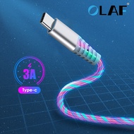 [Hot K] Olaf 3A Usb ประเภท C สายสำหรับซัมซุง S10 S20 Xiaomi 12 Pro โทรศัพท์มือถือ Fast Charge สำหรับ Huawei P50สีสายข้อมูล