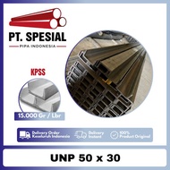 UNP 50 Besi UNP 50 x 30 / Besi Kanal U / UNP 50 x 30 x 3mm 6 Meter - 50 Btg - JBI