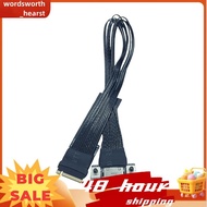 For M.2 to Oculink 4i Extension Cable Desktop M2 Mkey NVME to SFF8611 Adapter Cord PCIe 4.0 X4 Gen4 