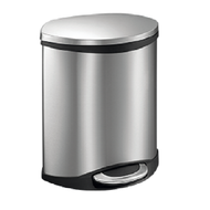 EKO STAINLESS STEEL BIN SHELL STEP BIN Litter Bin Dustbin Garbage Bin Tong Sampah