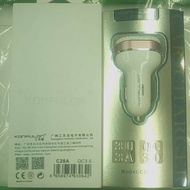 Car Charger 3-port Usb And Qc 3