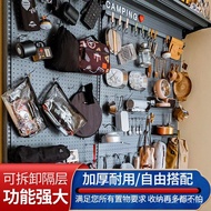 Rak Penyimpanan Papan Pegboard Berbilang Lapisan Kelabu Penyusun Gear Perkhemahan Rak Penyimpanan Be