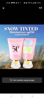 Dherbs Snow Tinted Moisturizer Sunscreen