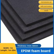 1m-2m EPDM foam board, chloroprene sponge flame retardant sealing gasket, self-adhesive soundproof r