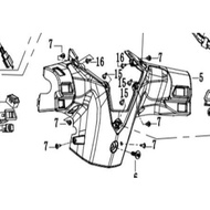 [100% ORIGINAL] SM SPORT 110R 100 R (N3) SPEEDOMETER COVER,BLACK B8 (P04811400-WJ372-00B8)
