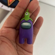 ⁠[PRELOVED] Official Among Us Purple Crewmate Mini Figure with Brainslug Hat (Innersloth)⁠