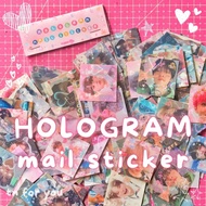 HOLOGRAM Mail Sticker Deco Kpop Freebies Sellkor Cute Face Sticker NCT Dream 127 Enhypen Treasure Se